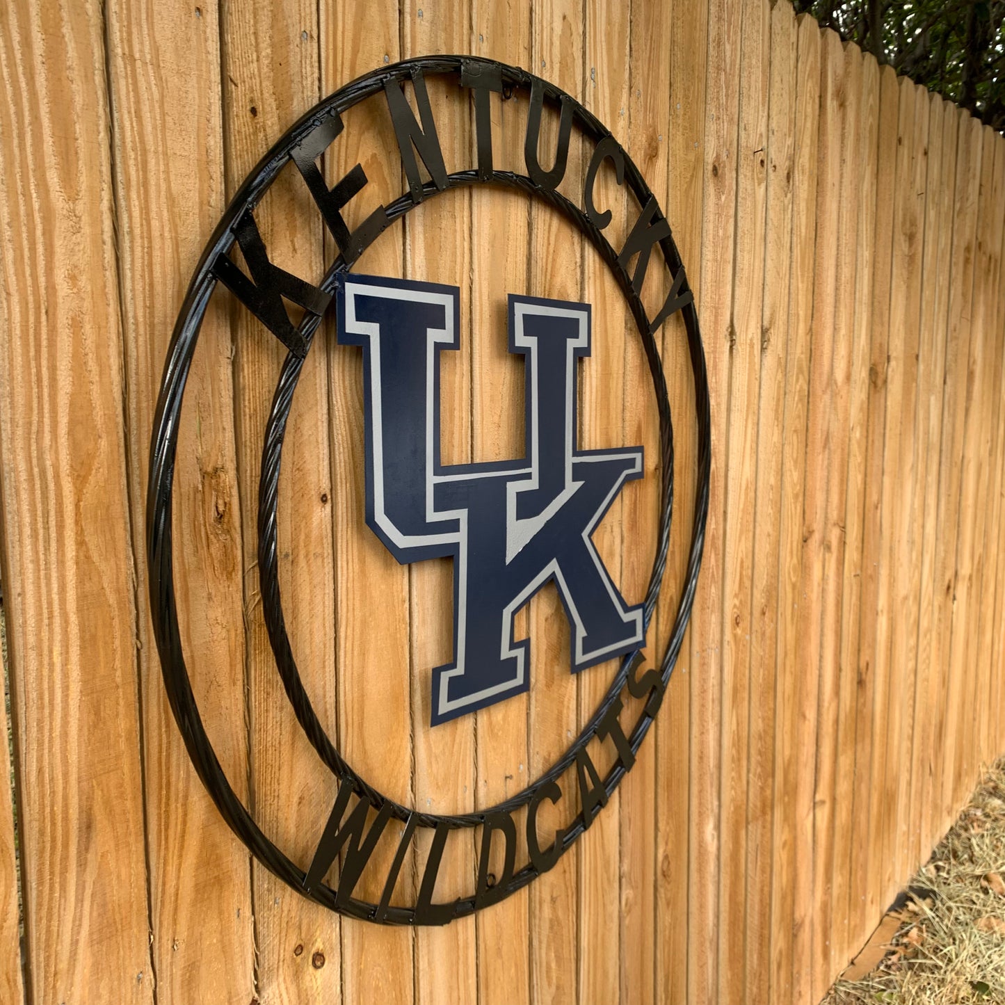 KENTUCKY WILDCATS CUSTOM METAL VINTAGE CRAFT SIGN WESTERN HOME DECOR HANDMADE