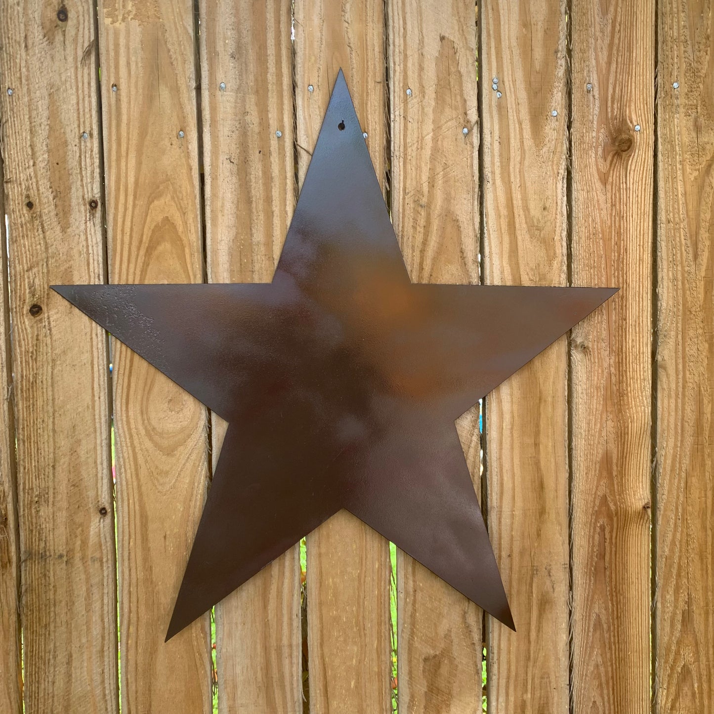 2D FLAT STAR BARN PLAIN LASERCUT METAL BROWN STAR ART WESTERN HOME DECOR HANDMADE #EH12822