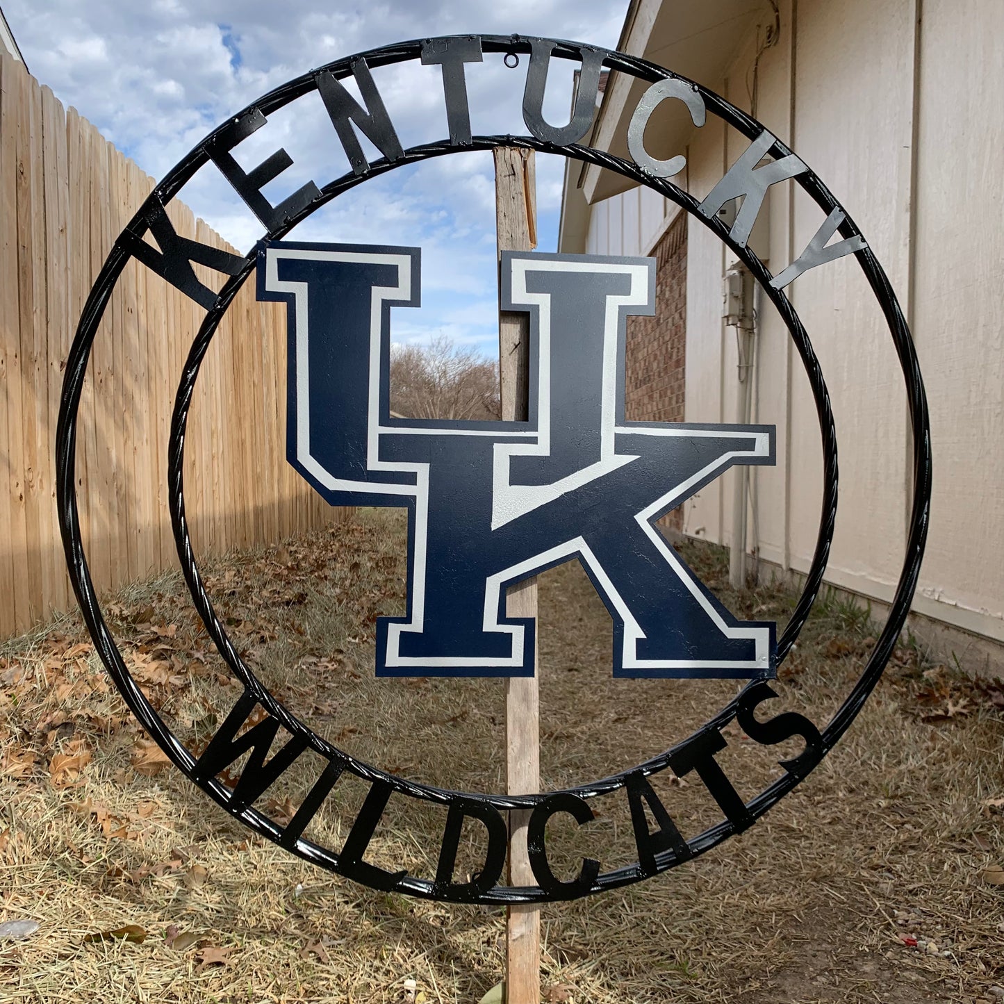 KENTUCKY WILDCATS CUSTOM METAL VINTAGE CRAFT SIGN WESTERN HOME DECOR HANDMADE