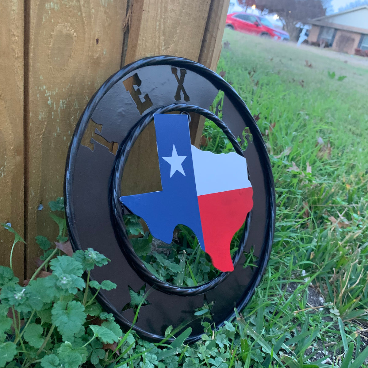 12" STATE OF TEXAS MAP CUSTOM METAL VINTAGE CRAFT SIGN WESTERN HOME DECOR NEW