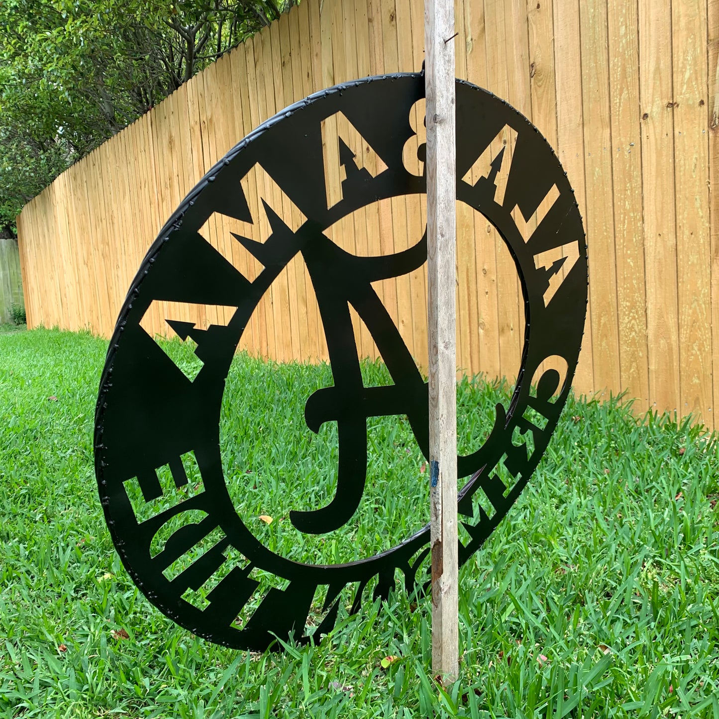 ALABAMA CRIMSON TIDE WIDE BAND RING CUSTOM METAL VINTAGE SIGN TEAM SPORTS HANDMADE