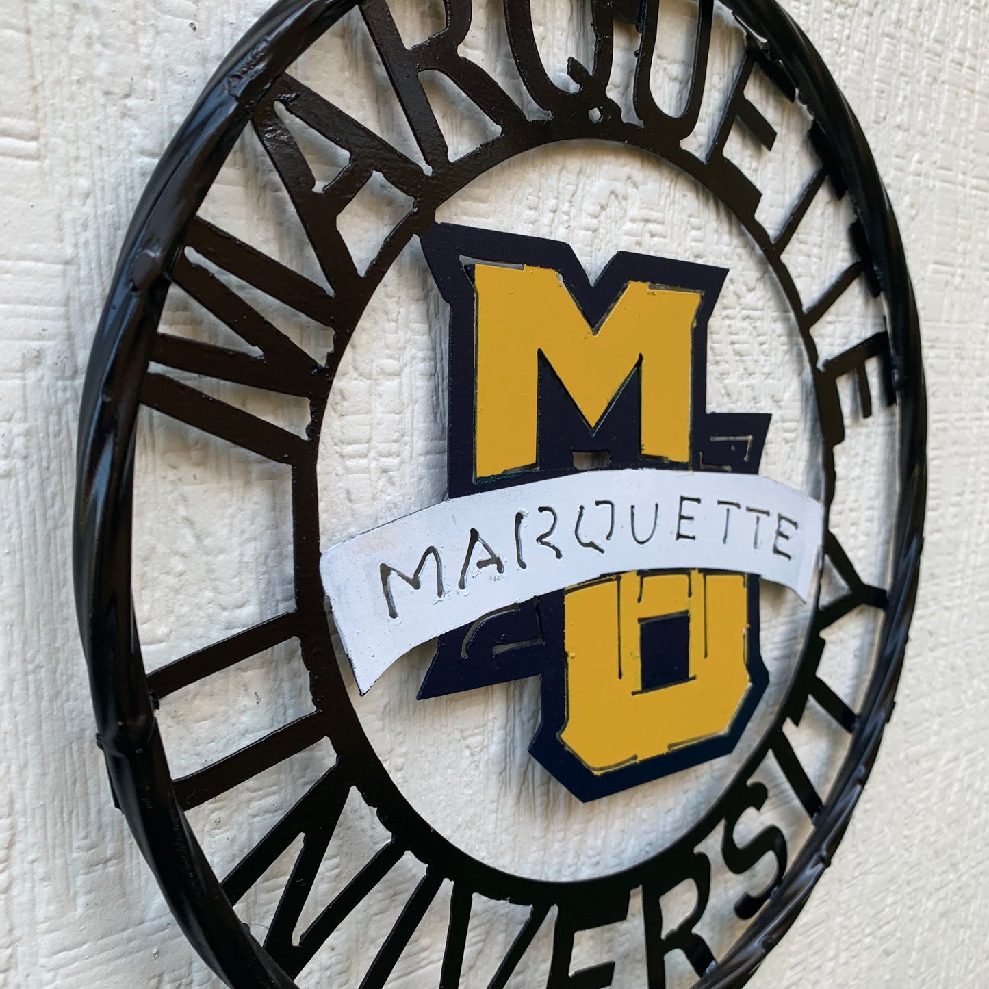 12",18",24" MARQUETTE METAL CUSTOM VINTAGE CRAFT WALL ART TEAM SIGN HANDMADE