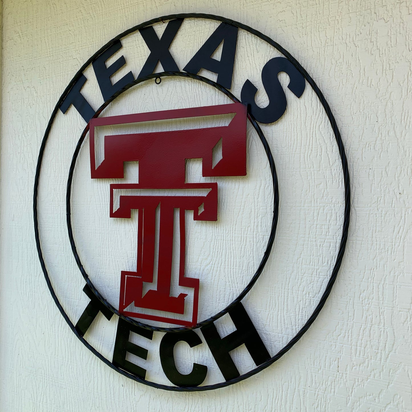 TEXAS TECH CUSTOM METAL VINTAGE CRAFT SIGN WESTERN HOME DECOR HANDMADE 12",18",24",32",36"