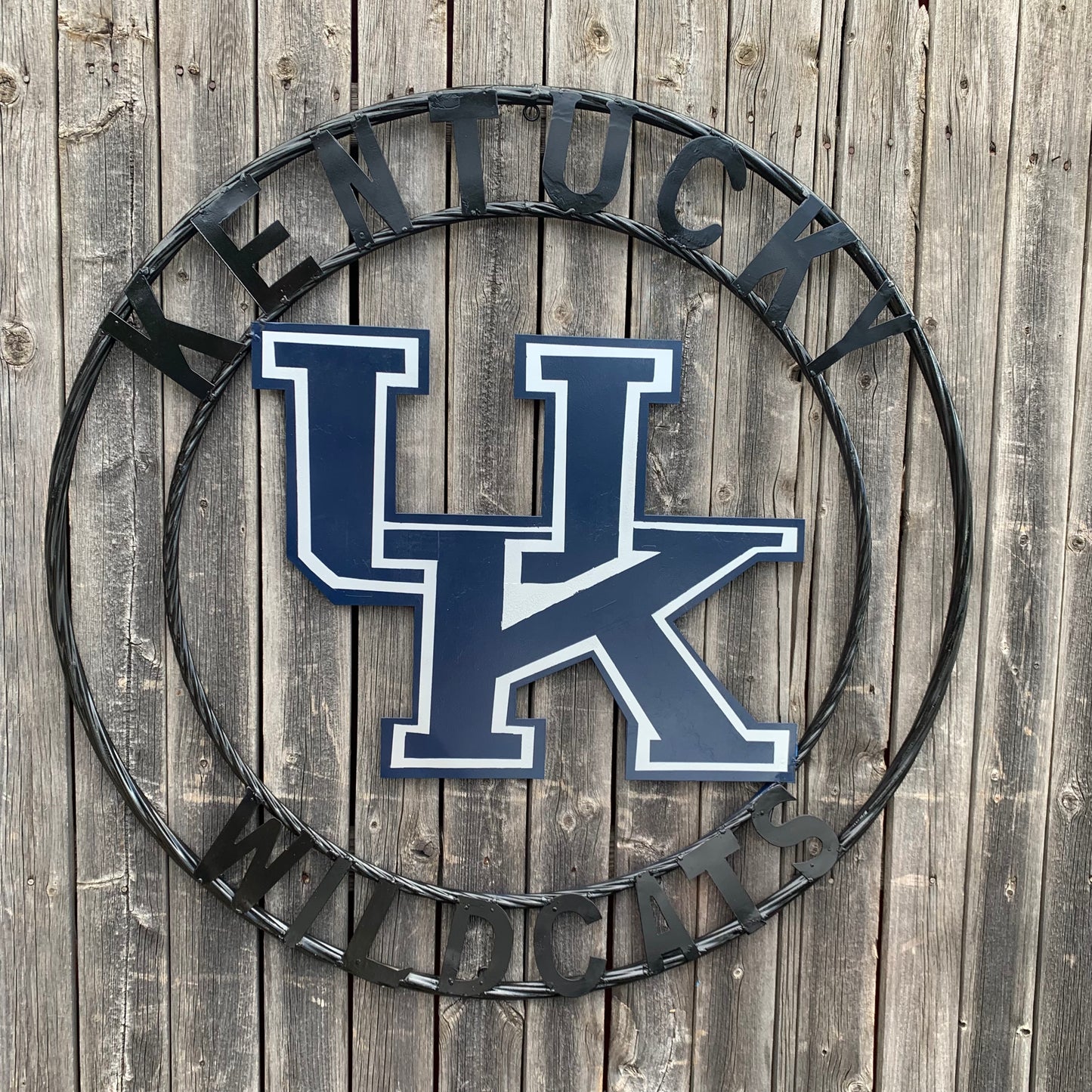 KENTUCKY WILDCATS CUSTOM METAL VINTAGE CRAFT SIGN WESTERN HOME DECOR HANDMADE