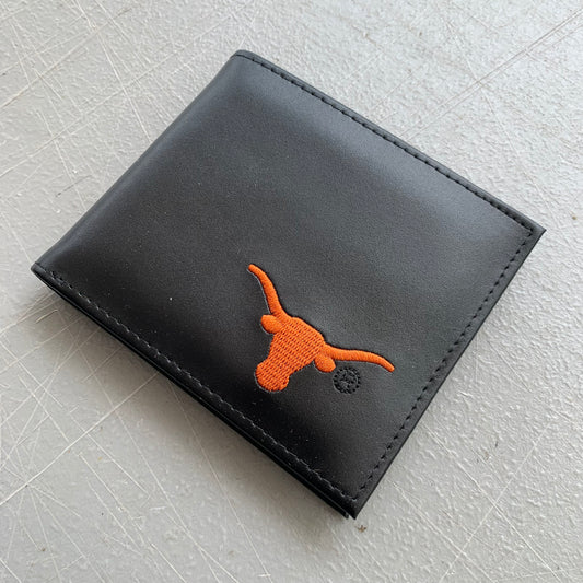 5" TEXAS LONGHORN WALLET LEATHER BIFOLD WALLET NEW