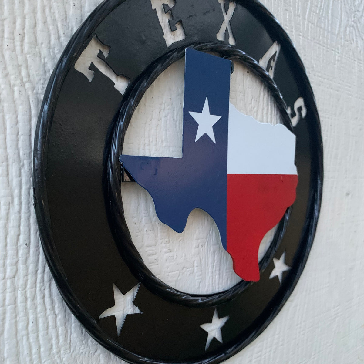12" STATE OF TEXAS MAP CUSTOM METAL VINTAGE CRAFT SIGN WESTERN HOME DECOR NEW