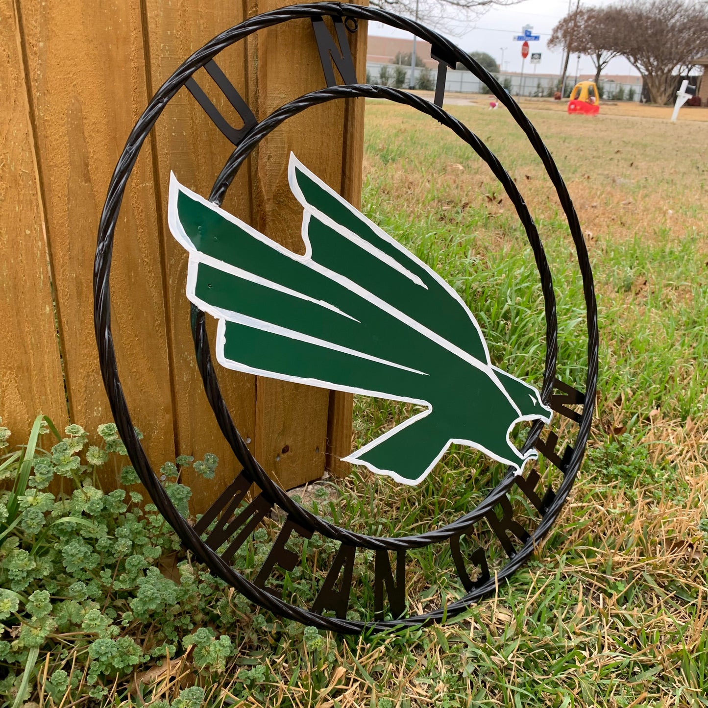 12",18",24",32",36" UNT MEAN GREEN CUSTOM METAL VINTAGE CRAFT SIGN TEAM HANDMADE