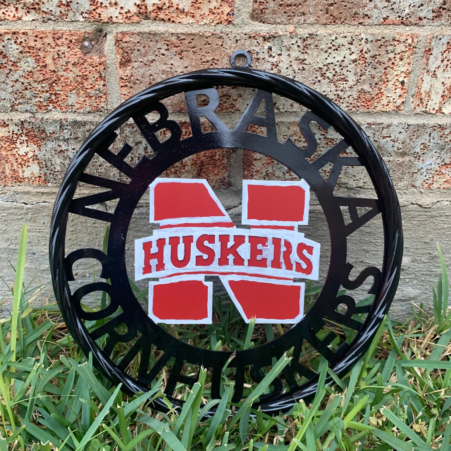 NEBRASKA HUSKERS METAL CUSTOM VINTAGE CRAFT TEAM SIGN WESTERN HOME DECOR HANDMADE 12",18",24",36"