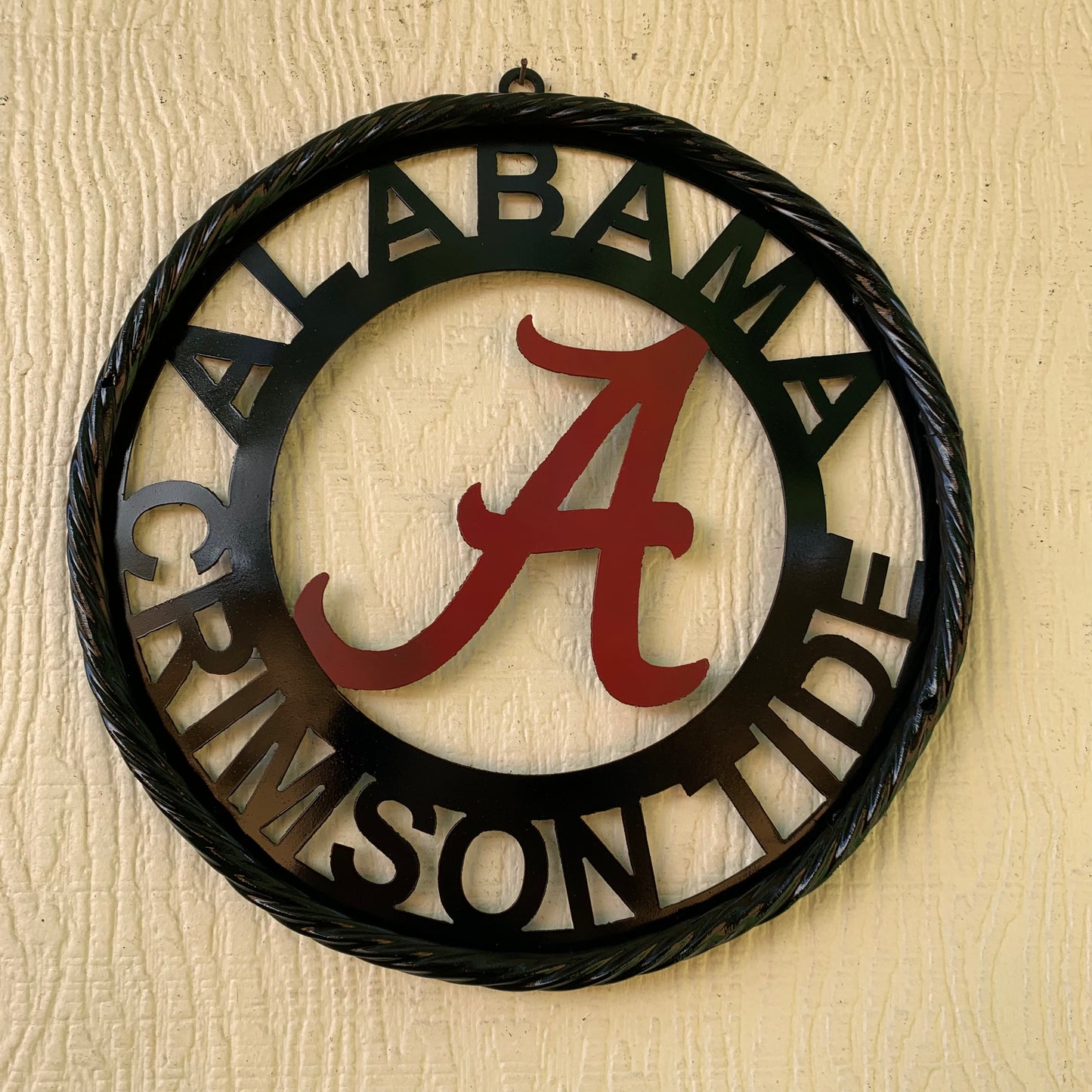ALABAMA CRIMSON TIDE LASERCUT CUSTOM METAL VINTAGE CRAFT SIGN TEAM WESTERN HOME DECOR