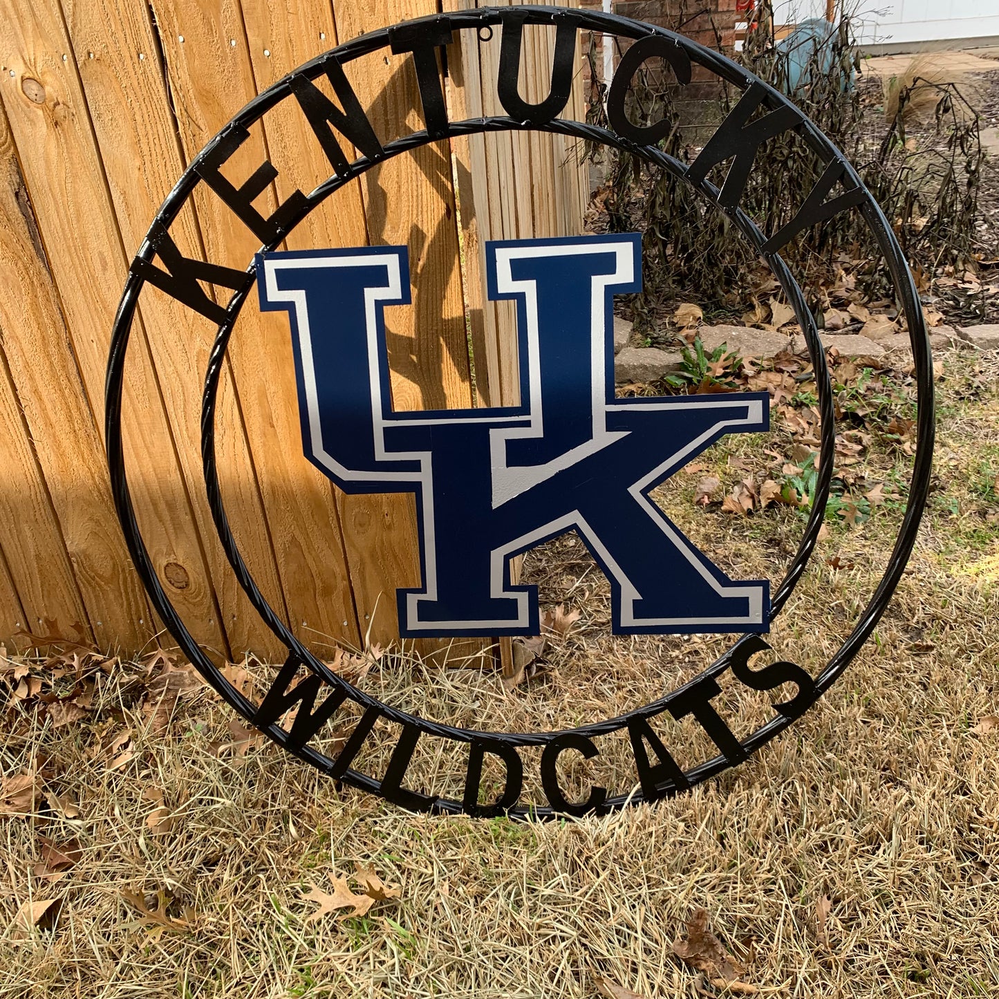 KENTUCKY WILDCATS CUSTOM METAL VINTAGE CRAFT SIGN WESTERN HOME DECOR HANDMADE