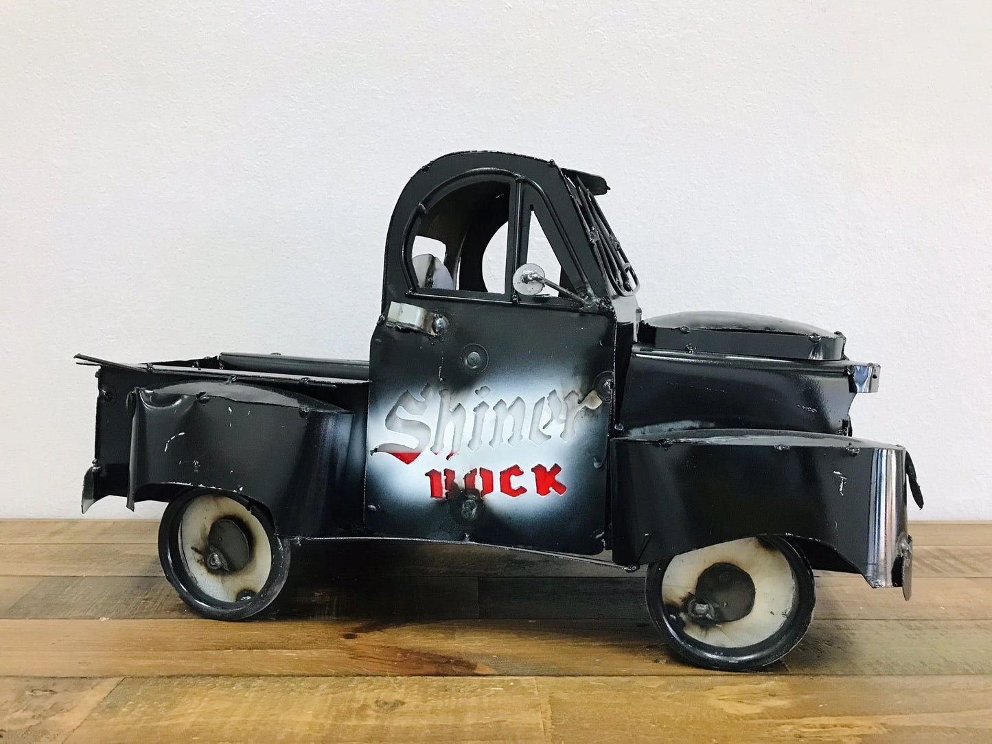 20" MULTI STYLE PICKUP TRUCK METAL GARDEN ART FIGURINE OUTDOOR & INDOOR FARM HOUSE WESTERN HOME DECOR HANDMADE NEW: 20"L X 10"W X 12" H