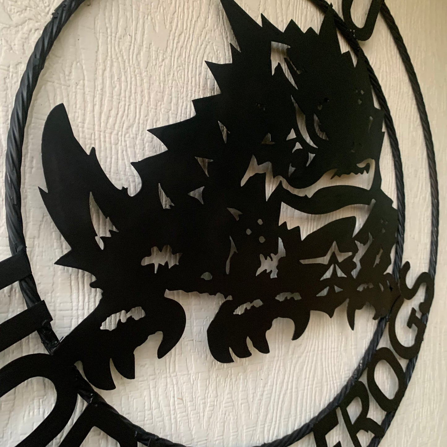 TCU HORNED FROGS BLACK CUSTOM METAL VINTAGE CRAFT TEAM SIGN HANDMADE