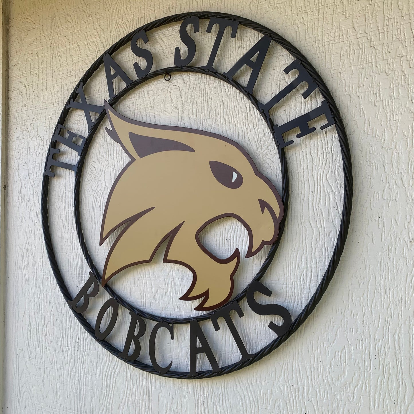 12",18",24",32",36" TEXAS STATE BOBCATS CUSTOM METAL VINTAGE CRAFT TEAM SIGN WESTERN HOME DECOR HANDMADE