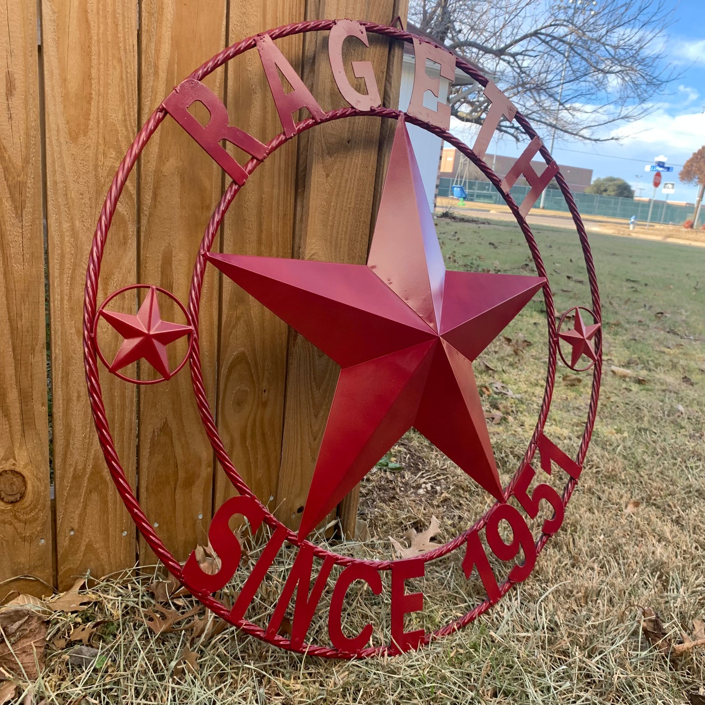 RAGETH STYLE YOUR CUSTOM STAR METAL NAME RUSTIC BURGUNDY RED PHILLIPS CUSTOM 3d STAR METAL NAME BARN STAR TWISTED ROPE RING DESIGN METAL WALL ART HOME DECOR ANY SIZE