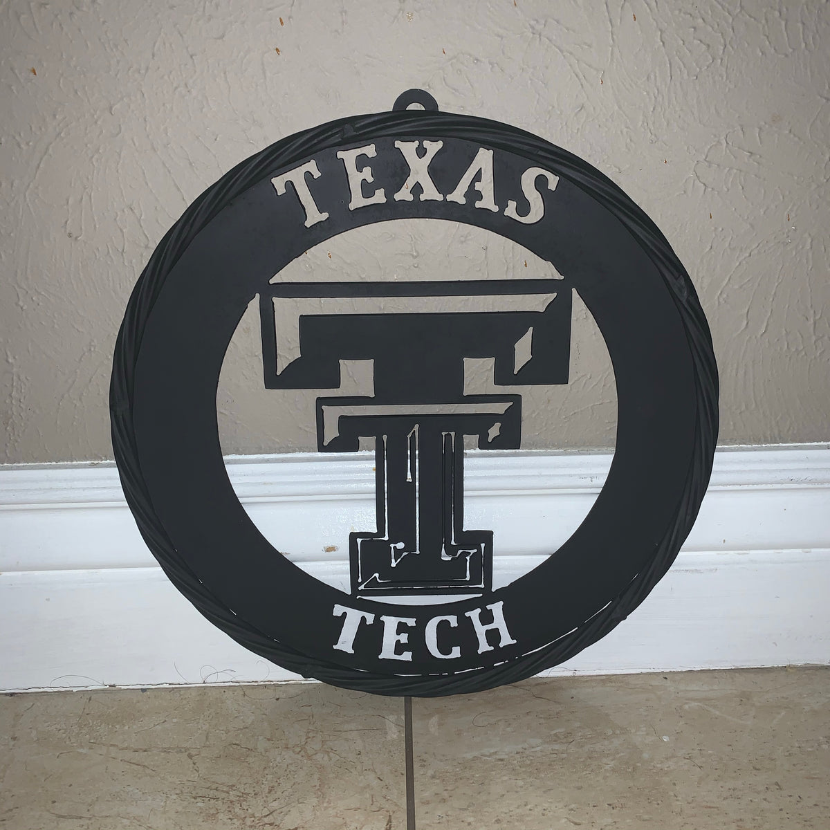 12",18",24",32",36" TEXAS TECH RUSTIC BLACK CUSTOM METAL VINTAGE CRAFT TEAM SIGN HANDMADE TO ORDER