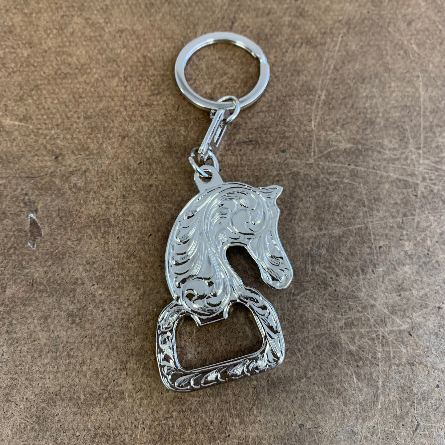LG HORSE KEYCHAIN METAL WESTERN FASHION STYLE ART NEW