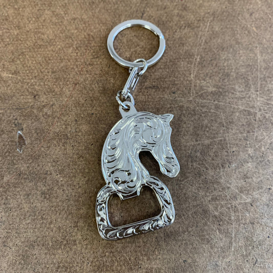 LG HORSE KEYCHAIN METAL WESTERN FASHION STYLE ART NEW