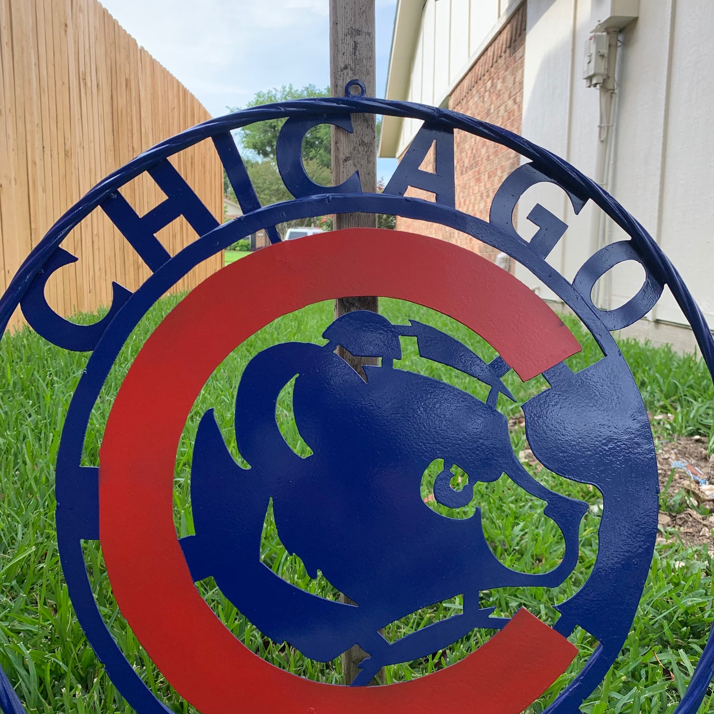 12", 18", 24", 32" CHICAGO CUBS CUSTOM METAL VINTAGE CRAFT TEAM SPORTS SIGN HANDMADE