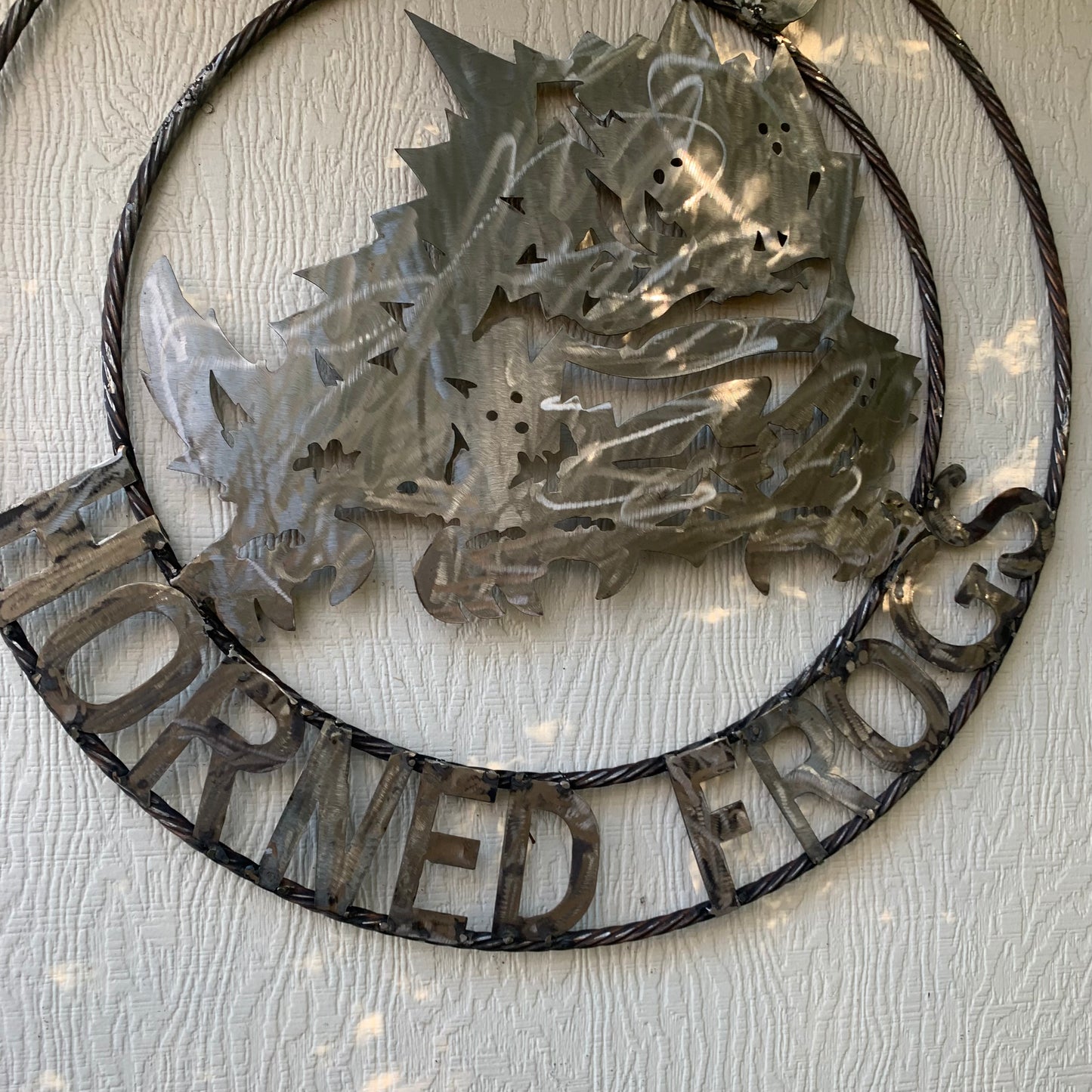 18",24",32" TCU HORNED FROGS RAW METAL CUSTOM VINTAGE CRAFT TEAM SIGN HANDMADE