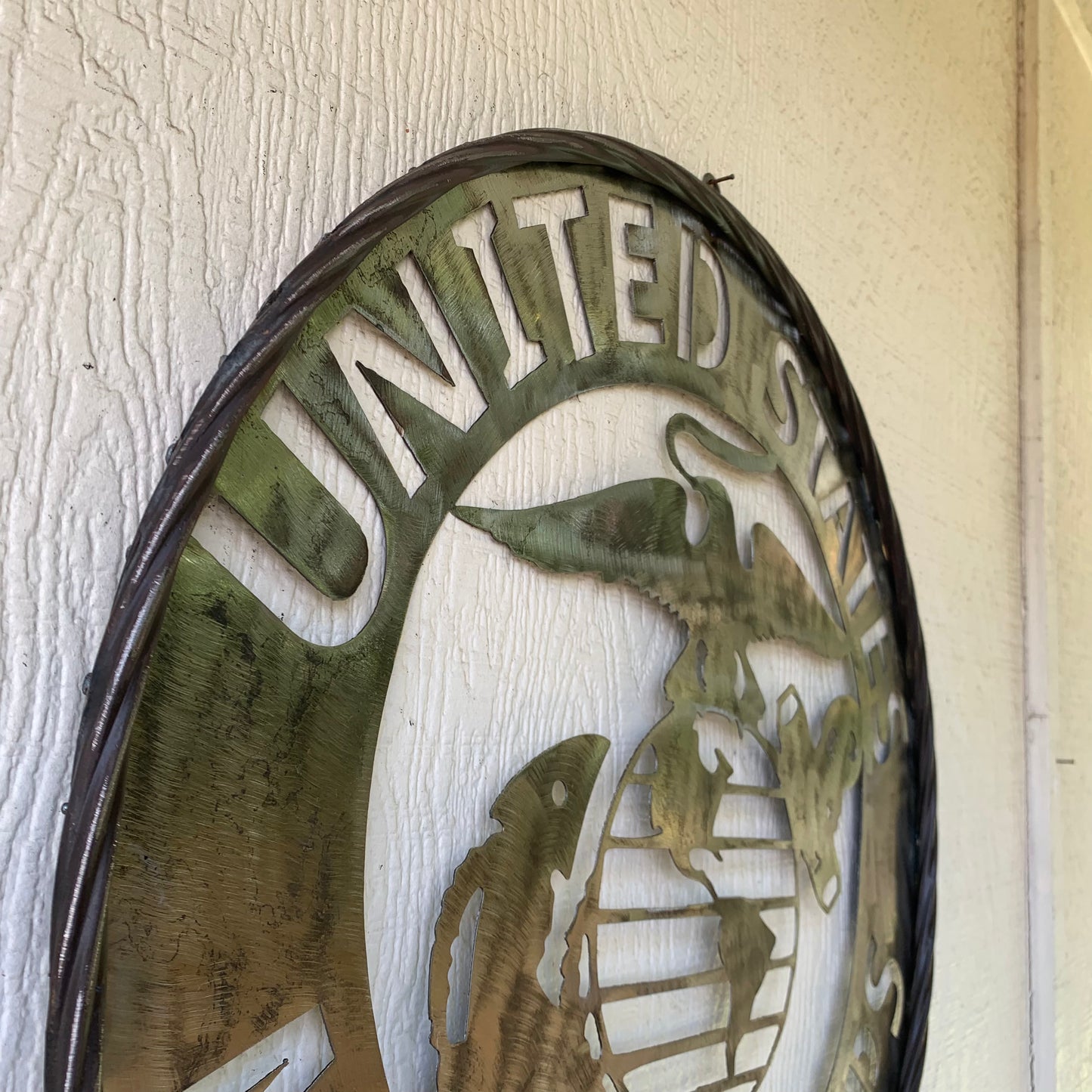 24" US MARINE CORPS MILITARY LASERCUT RAW METAL WALL ART WESTERN HOME DECOR HANDMADE NO PAINT