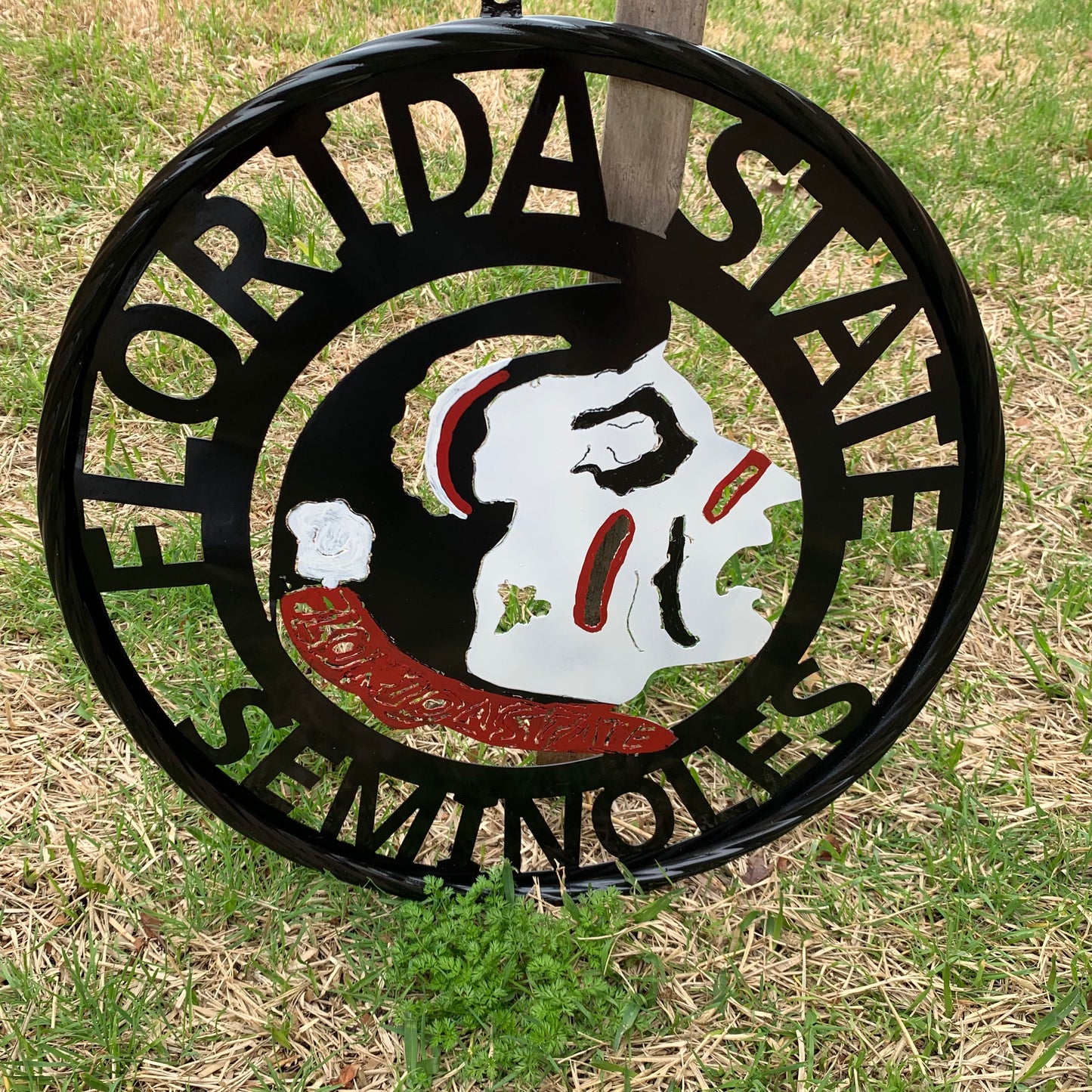 12", 18", 24", 32" FSU FLORIDA STATE SEMINOLES INDIAN LOGO METAL CUSTOM VINTAGE CRAFT TEAM SIGN
