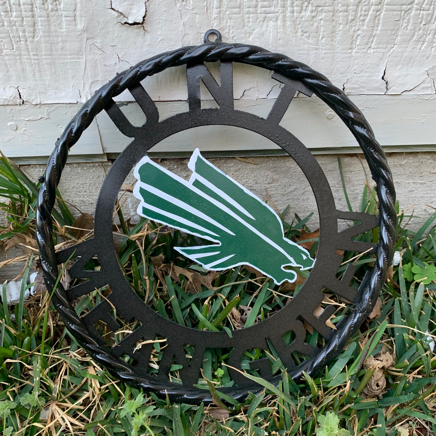 12",18",24" UNT MEAN GREEN CUSTOM METAL VINTAGE CRAFT TEAM SIGN WESTERN HOME DECOR HANDMADE