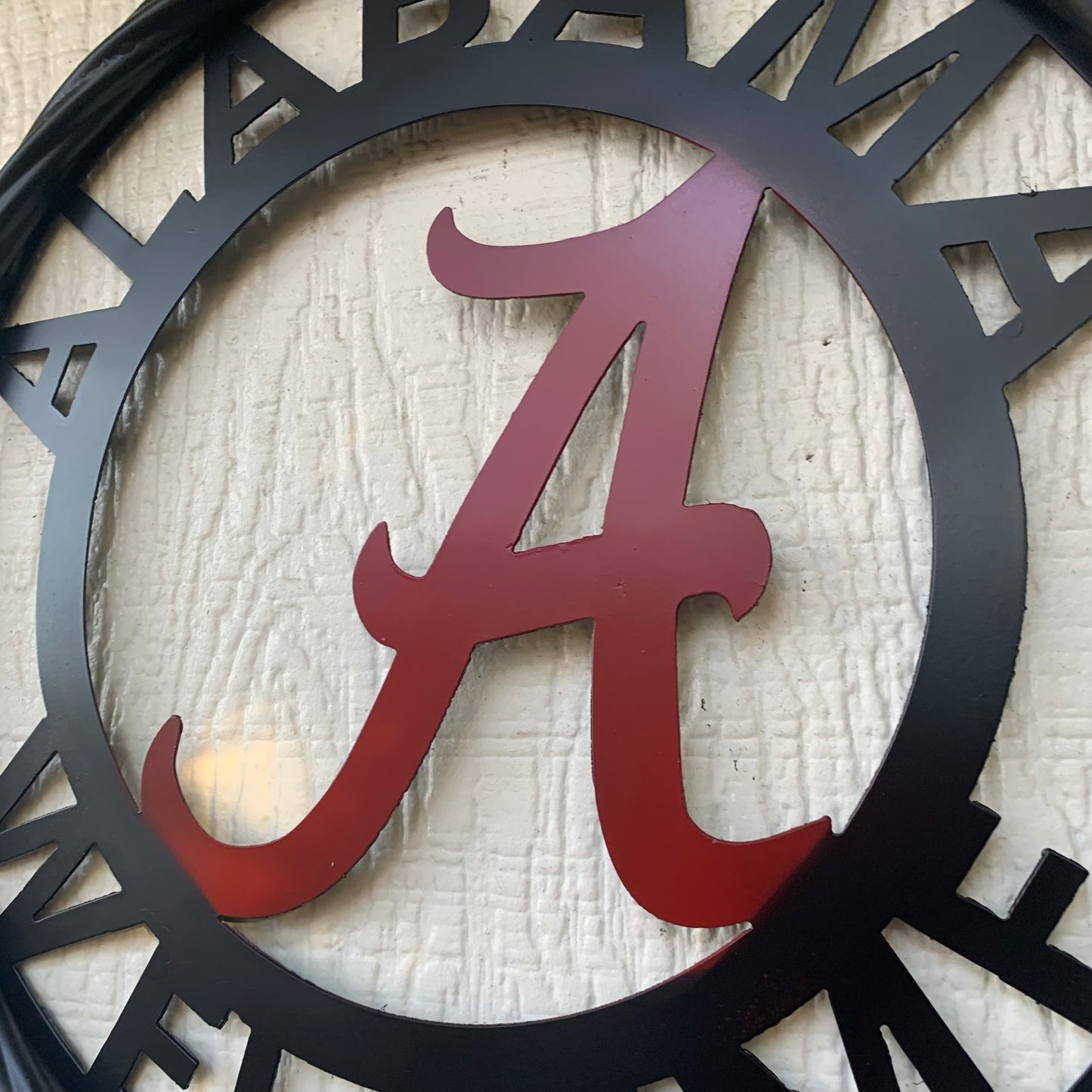 ALABAMA WELCOME RED & BLACK CUSTOM METAL VINTAGE SIGN TEAM HANDMADE