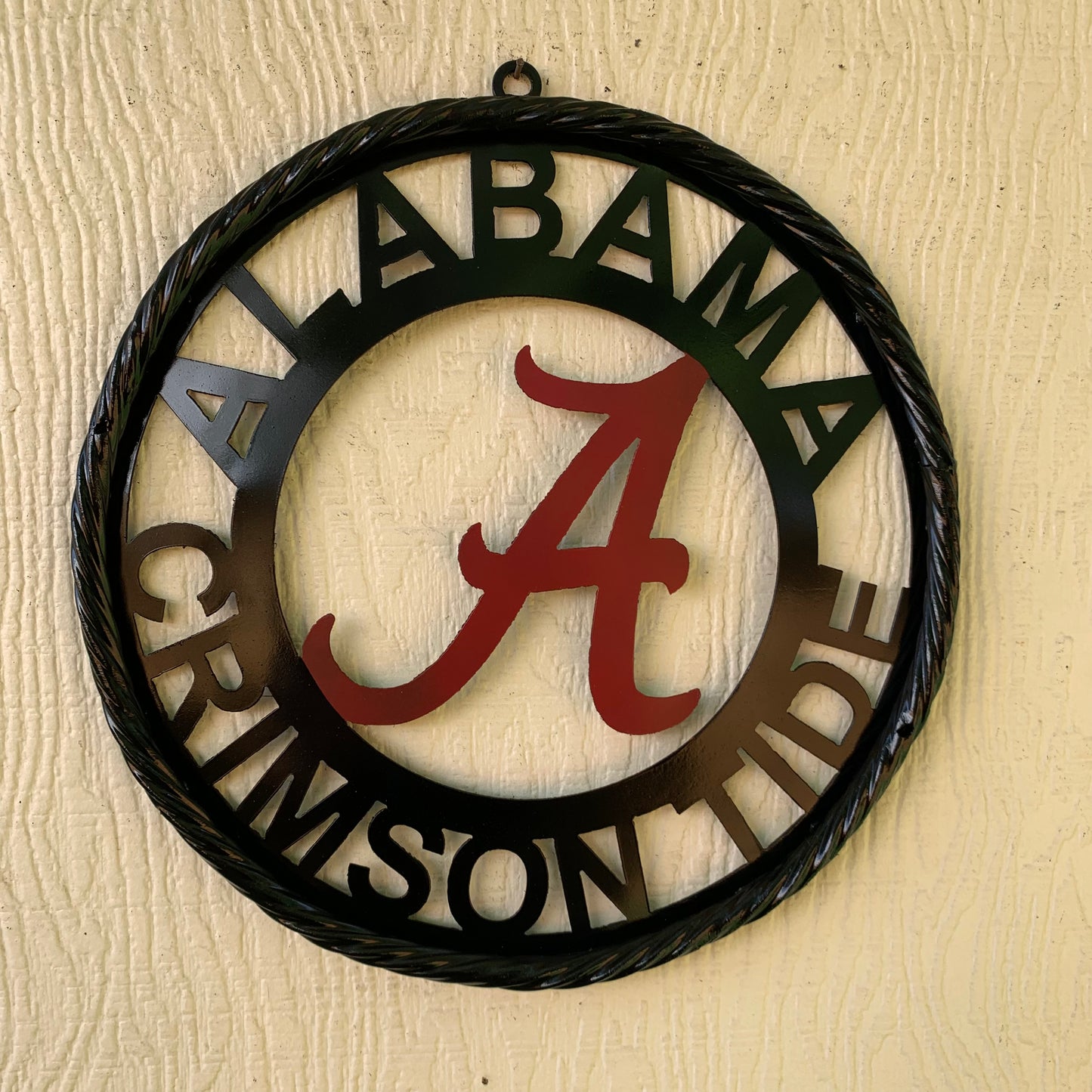 ALABAMA CRIMSON TIDE LASERCUT CUSTOM METAL VINTAGE CRAFT SIGN TEAM WESTERN HOME DECOR
