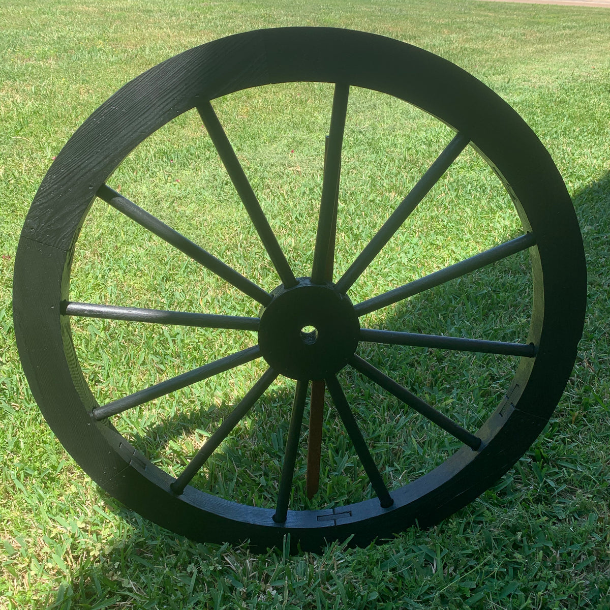 16",24",30" WAGON WHEEL NATURAL STAIN BARN WOOD WESTERN HOME DECOR RUSTIC NEW #EH11189