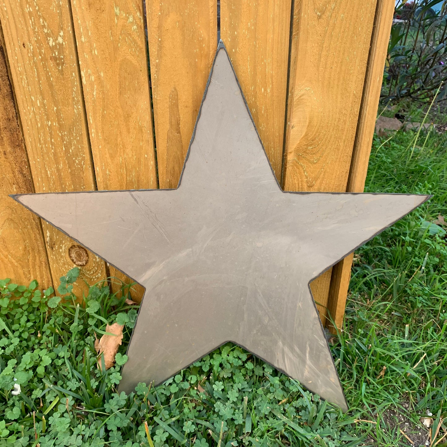 FLAT STAR PLAIN LASERCUT RAW METAL ART WESTERN HOME DECOR RUSTIC HANDMADE CRAFT NEW