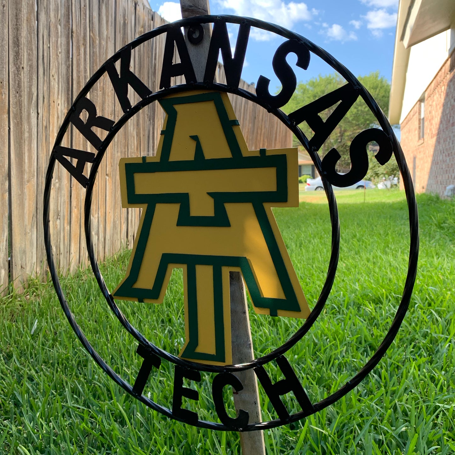ARKANSAS TECH CUSTOM METAL VINTAGE CRAFT SIGN TEAM WESTERN HOME DECOR HANDMADE