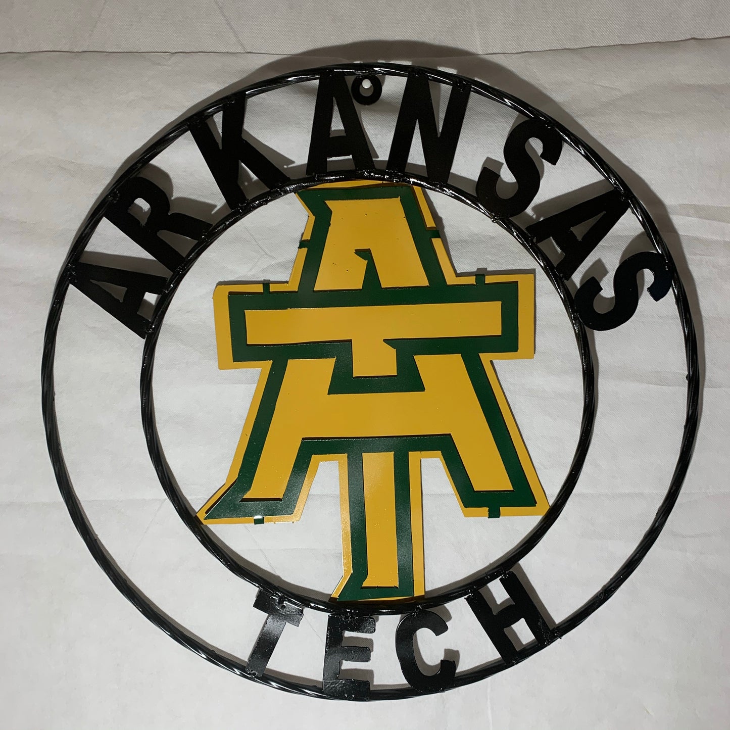 ARKANSAS TECH CUSTOM METAL VINTAGE CRAFT SIGN TEAM WESTERN HOME DECOR HANDMADE