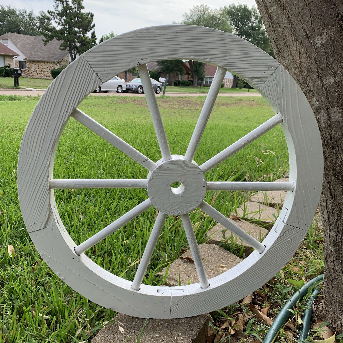 16",24",30" WAGON WHEEL BROWN BARN WOOD WESTERN HOME DECOR RUSTIC HANDMADE CRAFT