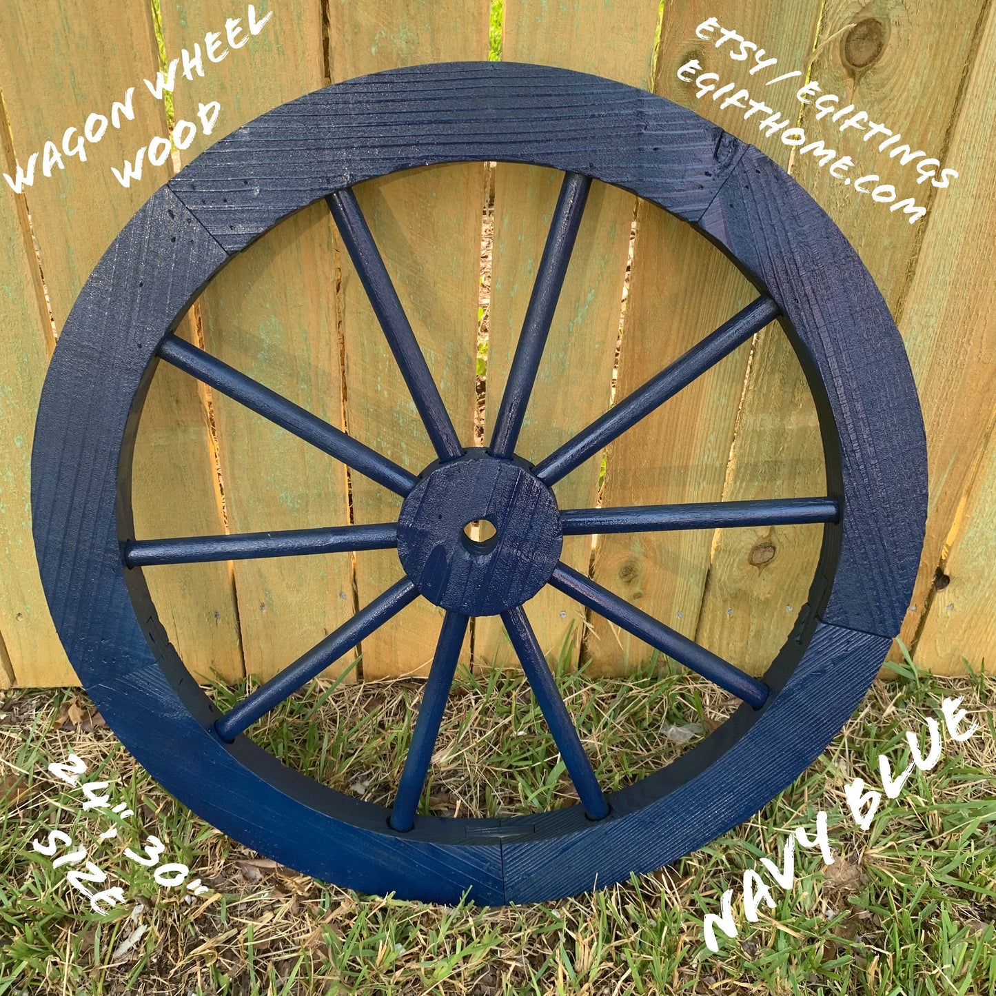 16",24",30" WAGON WHEEL BROWN BARN WOOD WESTERN HOME DECOR RUSTIC HANDMADE CRAFT