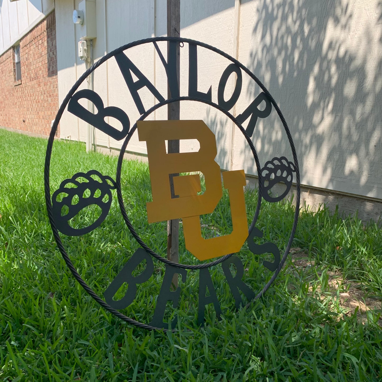 12", 18", 24", 32" BAYLOR BEARS CUSTOM METAL VINTAGE CRAFT WESTERN HOME DECOR HANDMADE