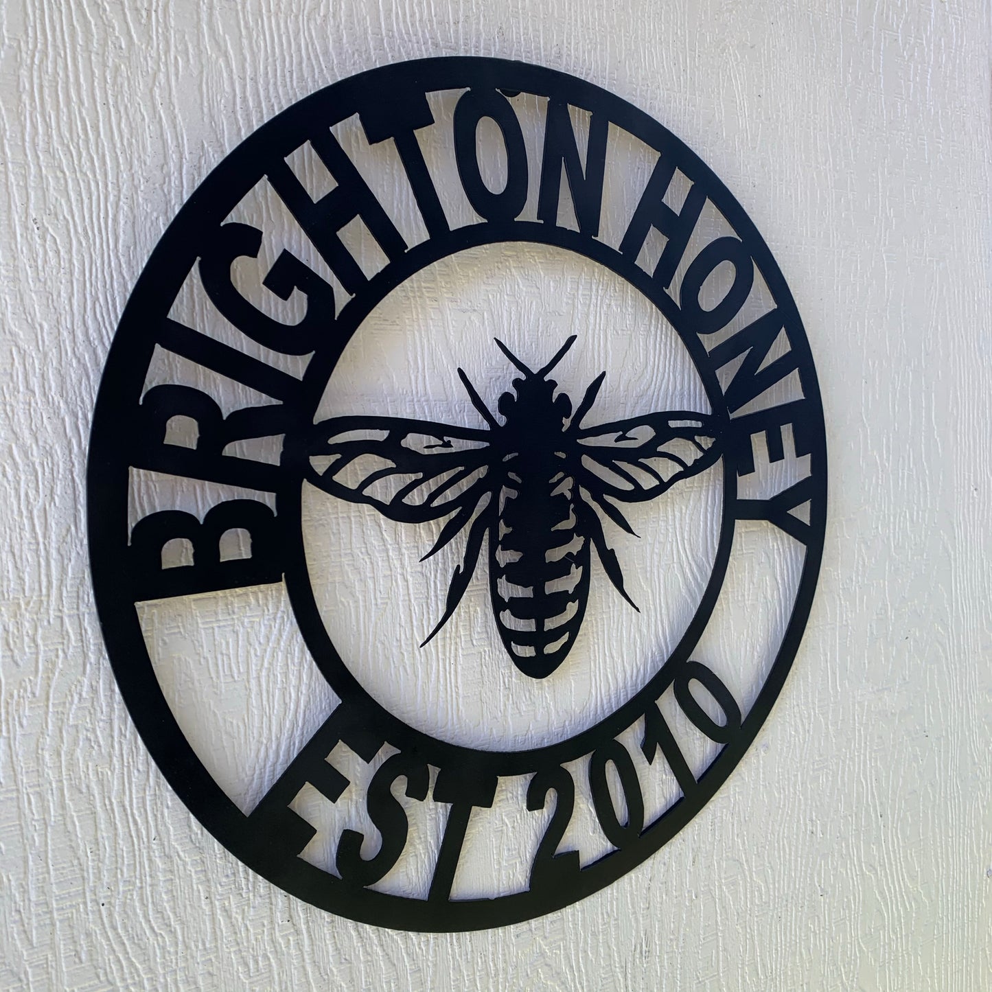 #EH10491 CUSTOM NAME BEE LASERCUT CUSTOM METAL VINTAGE CRAFT SIGN WESTERN HOME DECOR HANDMADE