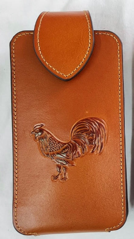 7" LEATHER HOLSTER POUCH WESTERN PHONE CRAFT EXTRA LARGE  BELT LOOP HOLSTER CELL PHONE CASE UNIVERSAL OVERSIZE