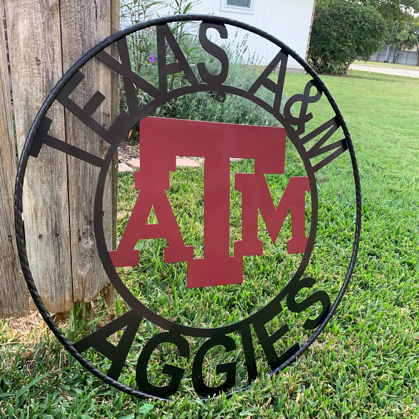 TEXAS A&M NO THUMBS GIGEM AGGIES METAL CUSTOM VINTAGE CRAFT WALL ART TEAM SIGN HANDMADE