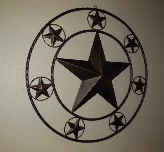 24", 36" MULTI STARS BARN METAL WESTERN HOME DECOR HANDMADE NEW #EH11802  16",32",40",50"