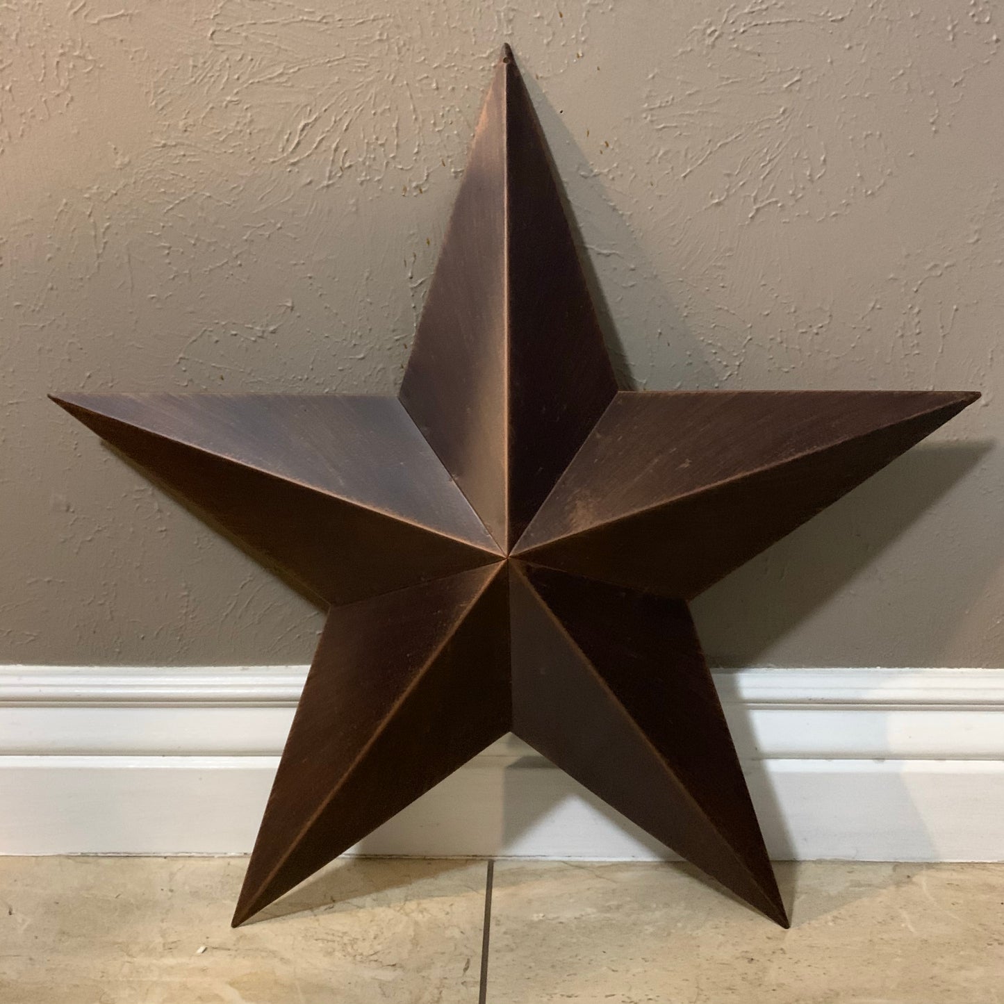 12",16",22",24",30",36" RUSTIC BRONZE BARN STAR 5 POINT METAL STAR OF DAVID WESTERN HOME DECOR HANDMADE NEW 3" TO 36"-#EH10044