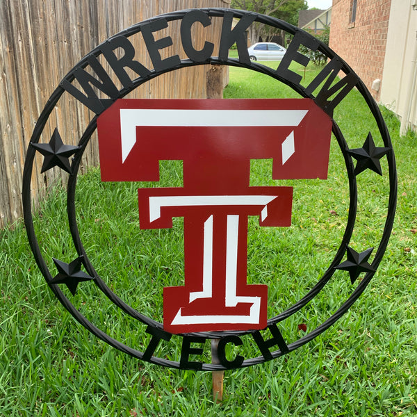 TEXAS TECH METAL COLLEGE WESTERN HOME DECOR WALL ART BRAND NEW