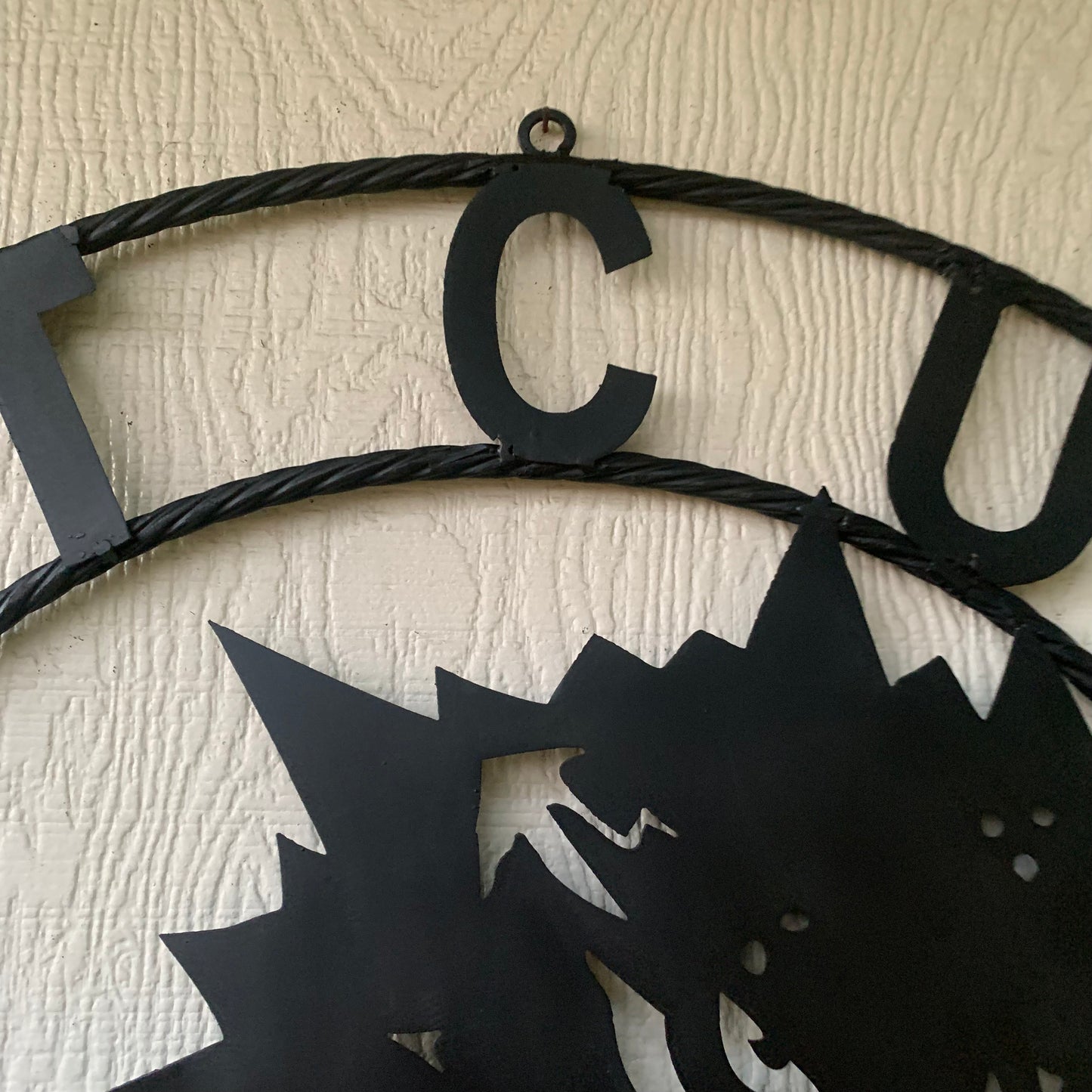 TCU HORNED FROGS BLACK CUSTOM METAL VINTAGE CRAFT TEAM SIGN HANDMADE