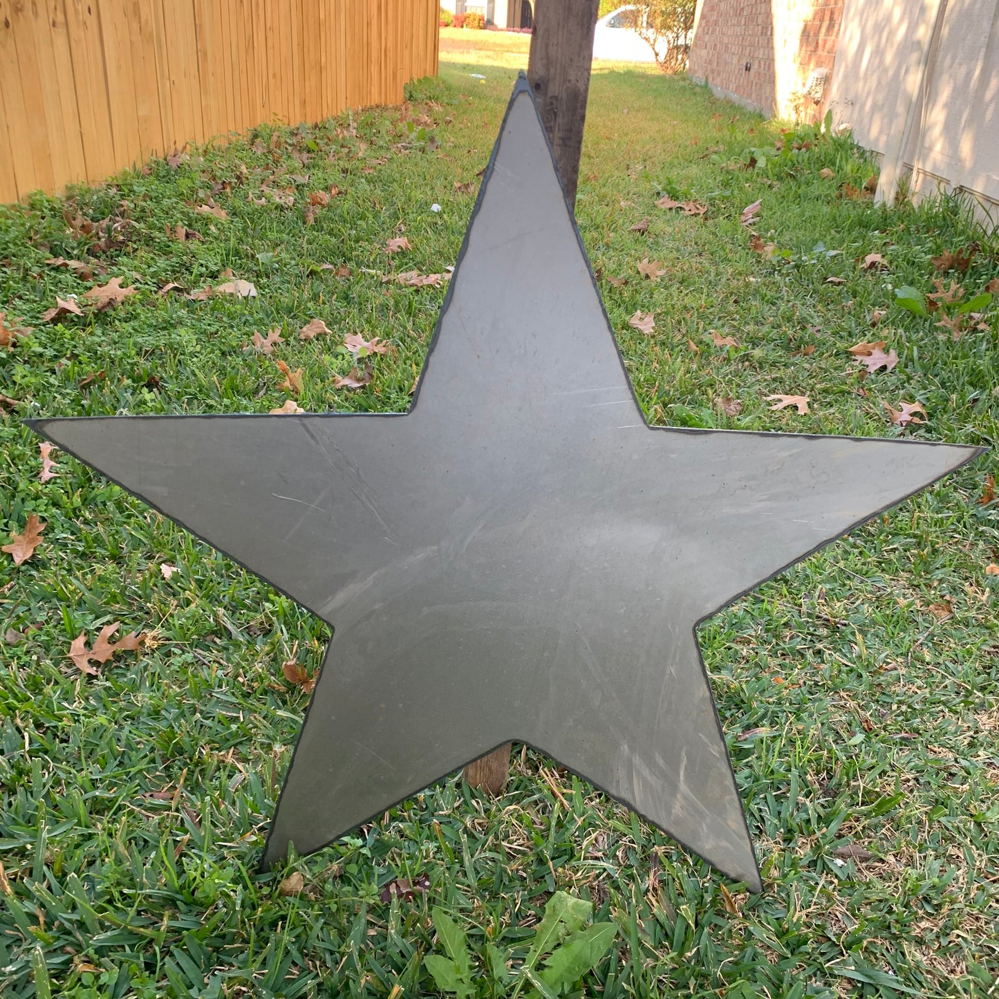 FLAT STAR PLAIN LASERCUT RAW METAL ART WESTERN HOME DECOR RUSTIC HANDMADE CRAFT NEW