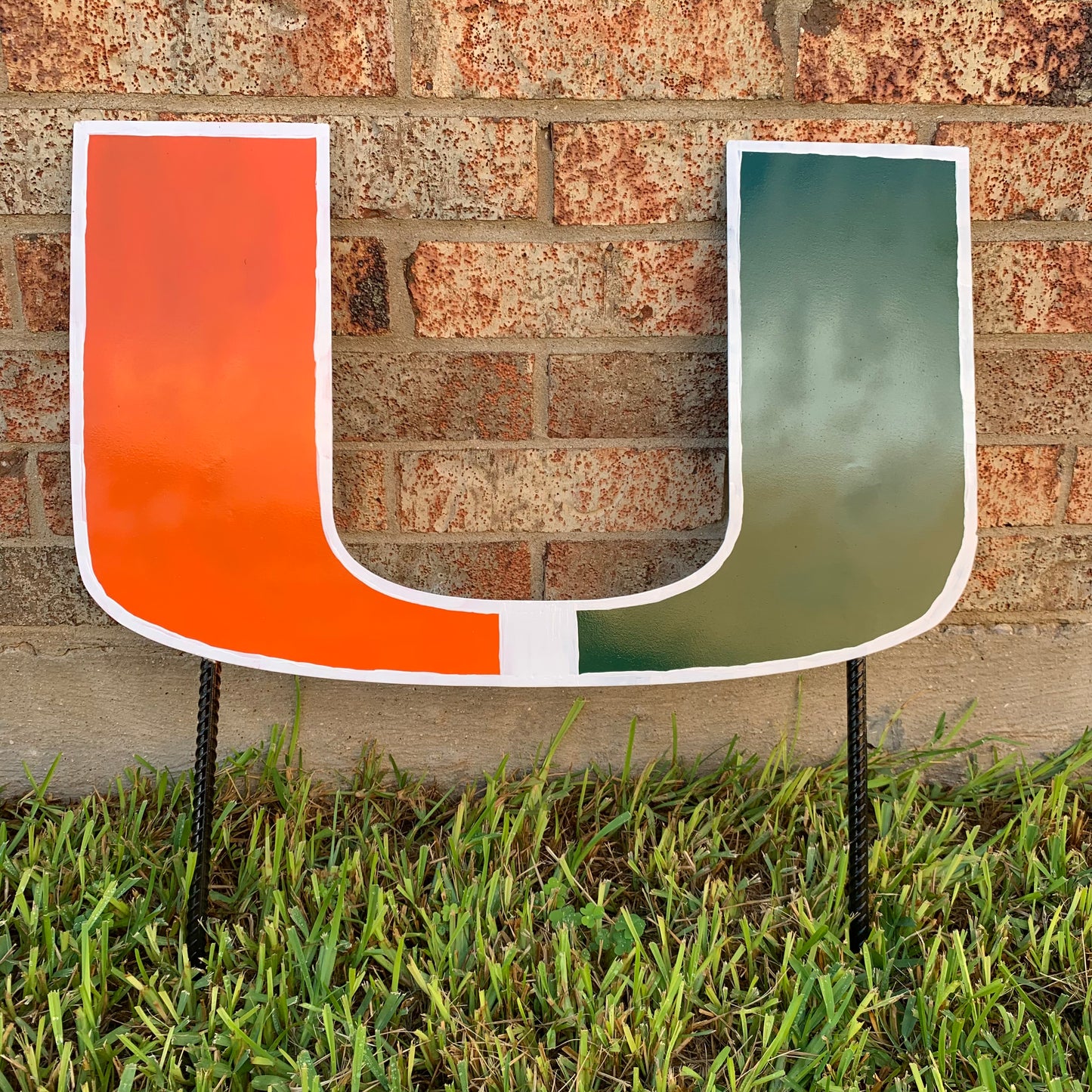 24"x15" MIAMI HURRICANES CUSTOM METAL VINTAGE CRAFT SIGN WESTERN HOME DECOR HANDMADE LASER CUT