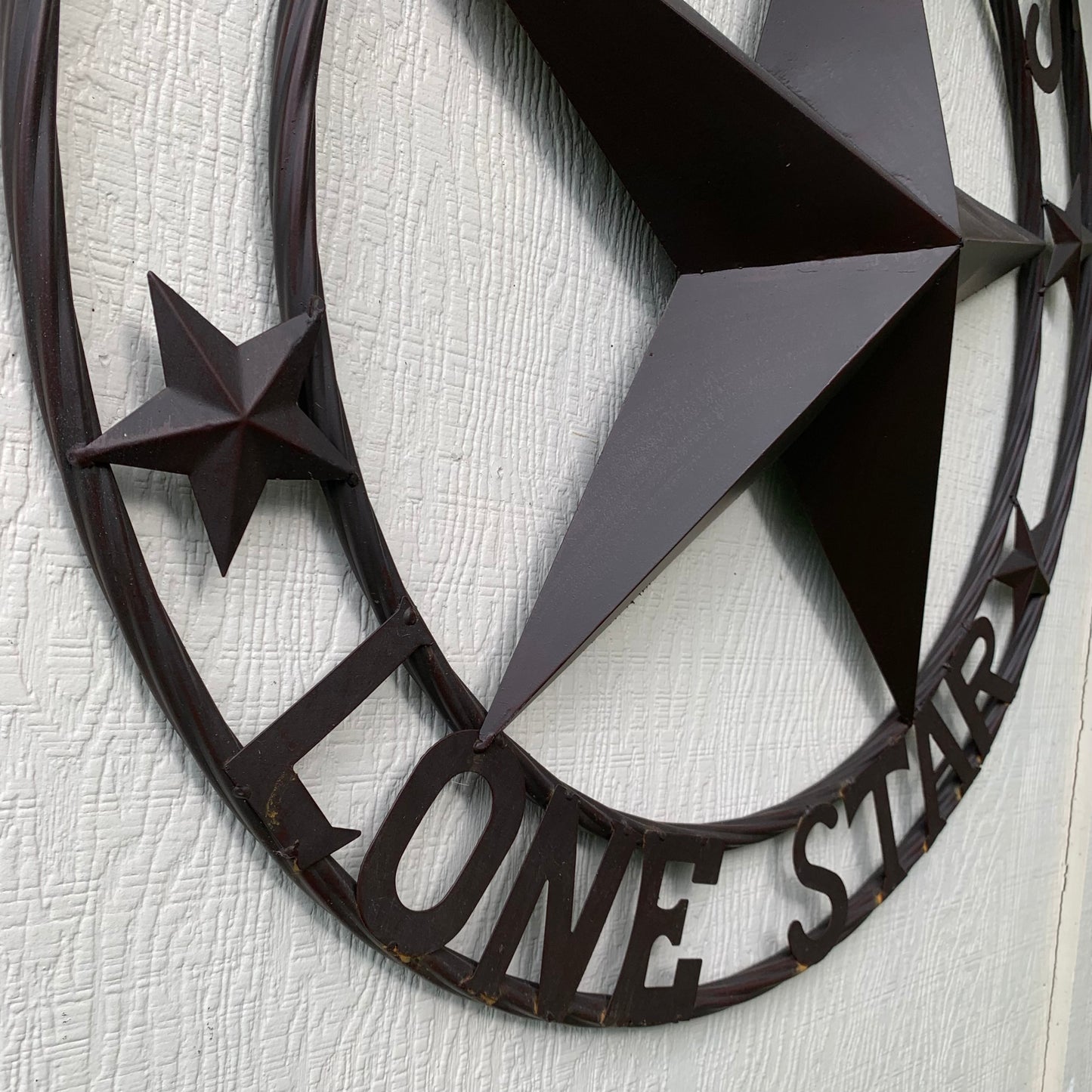 TEXAS LONESTAR METAL ART WESTERN HOME WALL DECOR RUSTIC VINTAGE BROWN NEW, SIZE:24",32",36",40",42",44",46",50"
