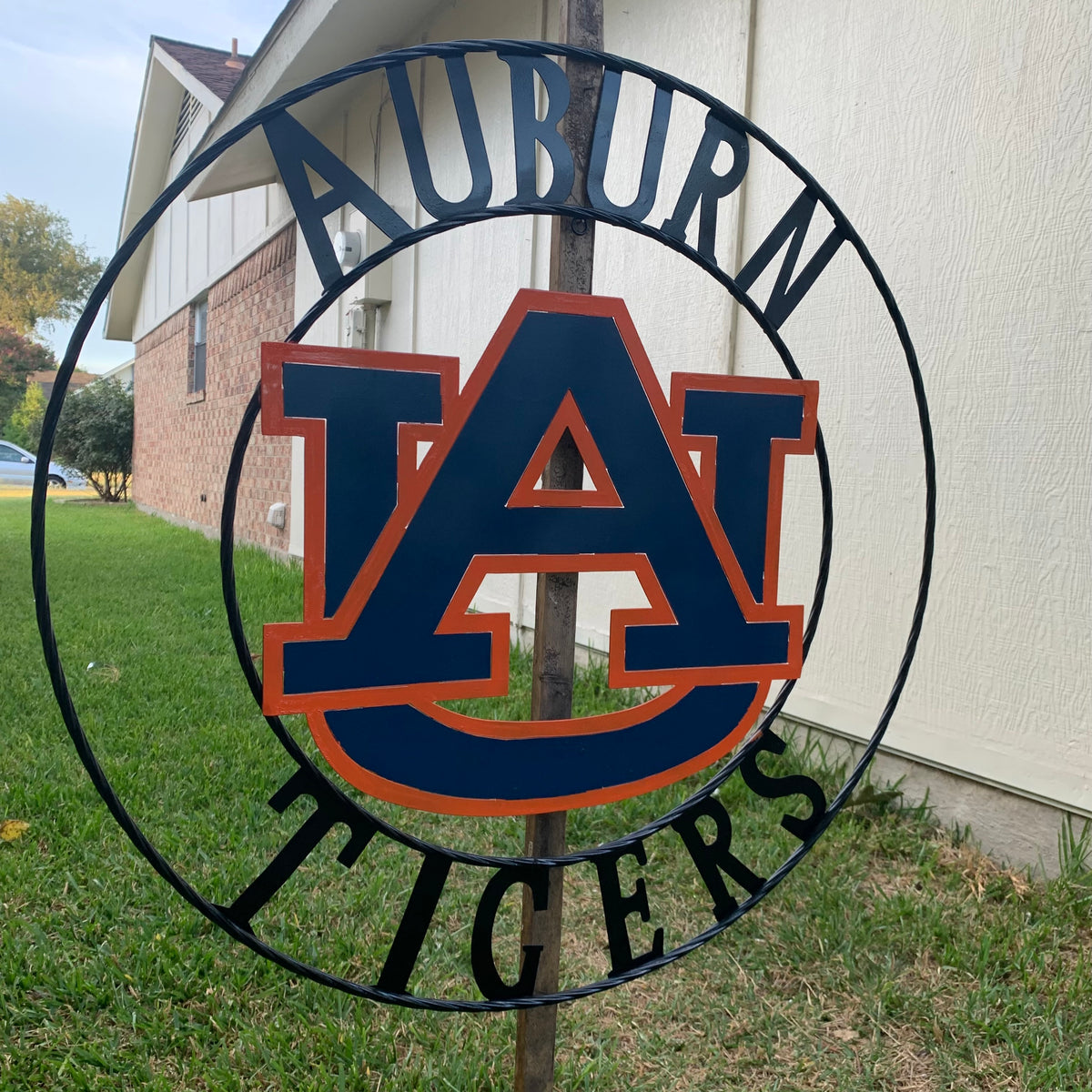 AUBURN TIGERS CUSTOM METAL VINTAGE CRAFT SIGN WESTERN HOME DECOR HANDMADE 12",18",24",32",36"