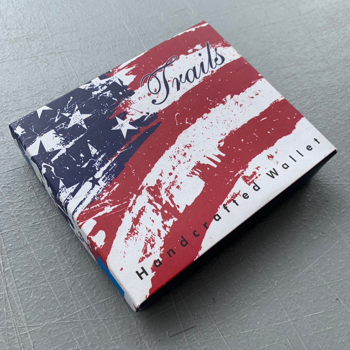 5" USA FLAG RED WHITE BLUE WALLET LEATHER BIFOLD WALLET NEW