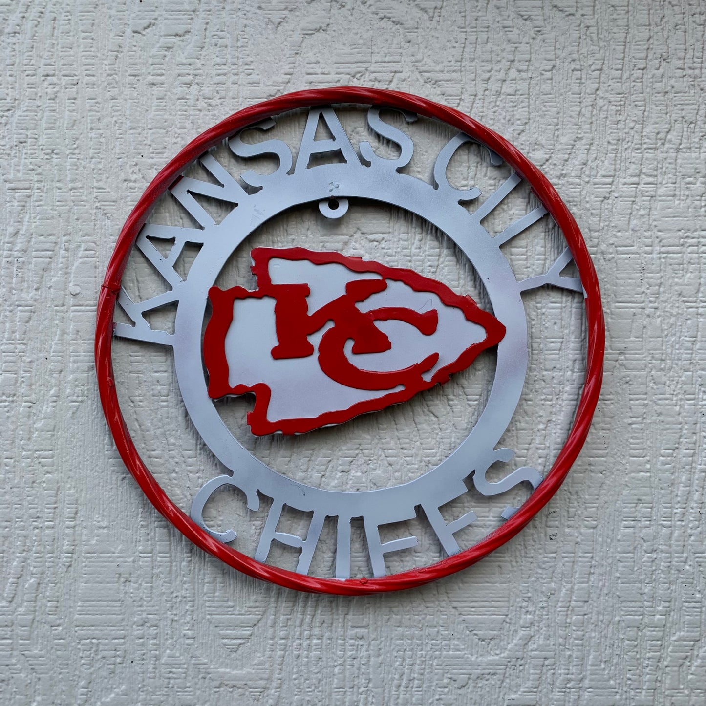 12",18",24",32",36" KANSAS CITY CHIEFS CUSTOM METAL VINTAGE CRAFT SIGN TEAM WESTERN HOME DECOR HANDMADE