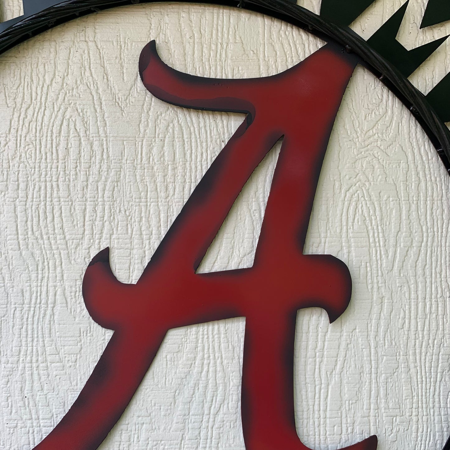 ALABAMA CRIMSON TIDE WIDE BAND RING CUSTOM METAL VINTAGE SIGN TEAM SPORTS HANDMADE