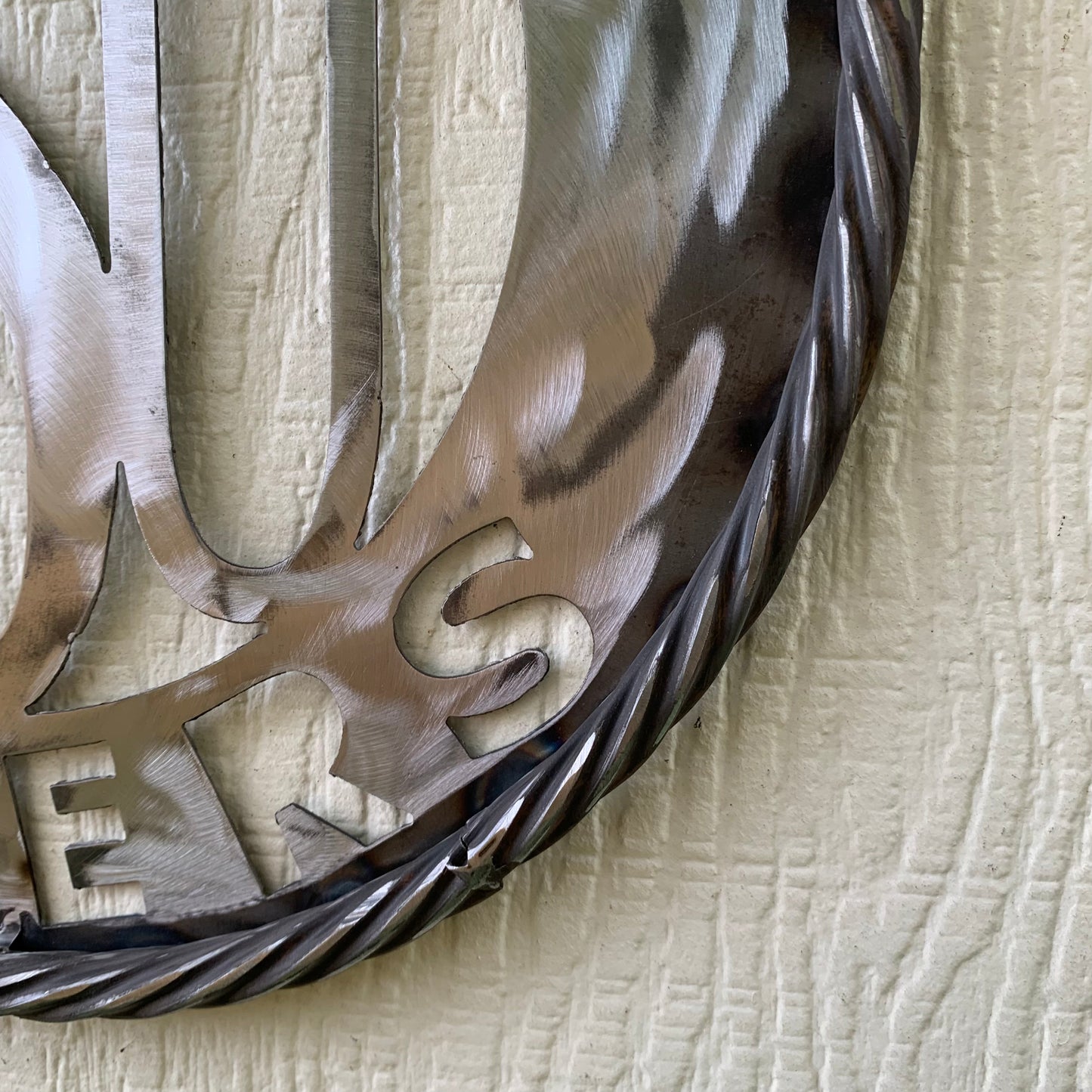 12",18",24",32" LSU GEAUX TIGERS CUSTOM RAW METAL VINTAGE CRAFT TEAM SIGN WESTERN HOME DECOR HANDMADE